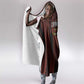 Afro-Trinbago Cricket Knight Riders Hooded Blanket Palm Leaves Stripes Style - African Pride