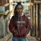 Custom Afro-Trinbago Cricket Knight Riders Hoodie Palm Leaves Stripes Style - African Pride