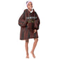 Custom Afro-Trinbago Cricket Knight Riders Kid Wearable Blanket Hoodie Palm Leaves Stripes Style - African Pride