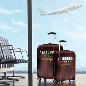 Afro-Trinbago Cricket Knight Riders Luggage Cover Palm Leaves Stripes Style - African Pride