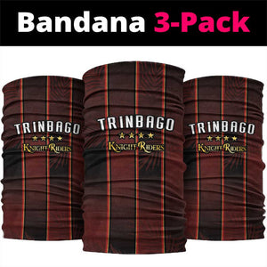 Afro-Trinbago Cricket Knight Riders Neck Gaiter Palm Leaves Stripes Style - African Pride