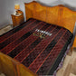 Afro-Trinbago Cricket Knight Riders Quilt Palm Leaves Stripes Style - African Pride