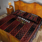 Afro-Trinbago Cricket Knight Riders Quilt Bed Set Palm Leaves Stripes Style - African Pride