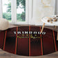 Afro-Trinbago Cricket Knight Riders Round Carpet Palm Leaves Stripes Style - African Pride