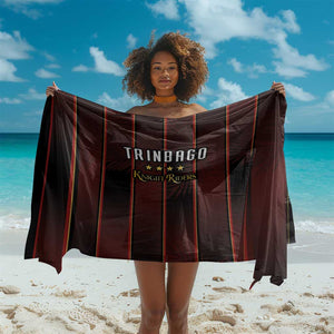 Afro-Trinbago Cricket Knight Riders Sarong Palm Leaves Stripes Style - African Pride