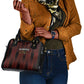 Afro-Trinbago Cricket Knight Riders Shoulder Handbag Palm Leaves Stripes Style - African Pride