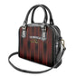 Afro-Trinbago Cricket Knight Riders Shoulder Handbag Palm Leaves Stripes Style - African Pride