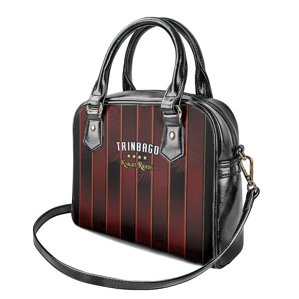 Afro-Trinbago Cricket Knight Riders Shoulder Handbag Palm Leaves Stripes Style - African Pride
