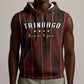 Custom Afro-Trinbago Cricket Knight Riders Sleeveless Hoodie Palm Leaves Stripes Style - African Pride