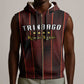 Custom Afro-Trinbago Cricket Knight Riders Sleeveless Zip Hoodie Palm Leaves Stripes Style - African Pride
