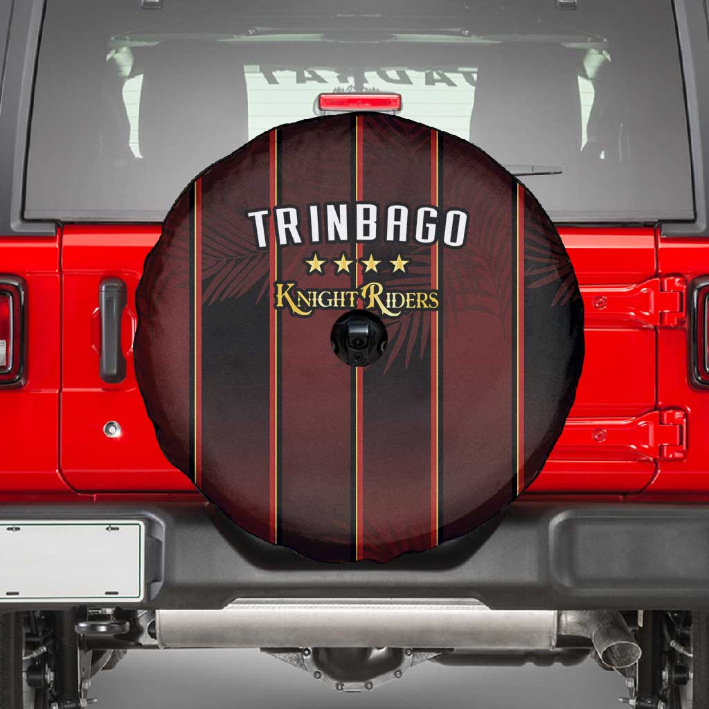 Afro-Trinbago Cricket Knight Riders Spare Tire Cover Palm Leaves Stripes Style - African Pride