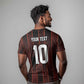 Custom Afro-Trinbago Cricket Knight Riders T shirt Palm Leaves Stripes Style - African Pride