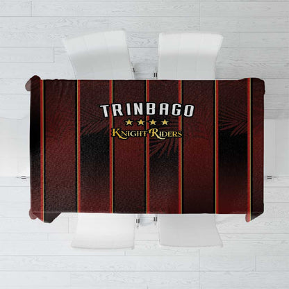 Afro-Trinbago Cricket Knight Riders Tablecloth Palm Leaves Stripes Style - African Pride