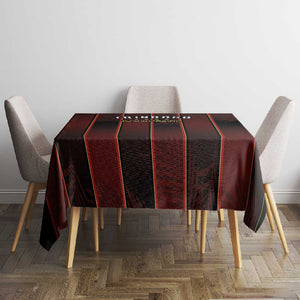 Afro-Trinbago Cricket Knight Riders Tablecloth Palm Leaves Stripes Style - African Pride