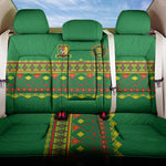 Cameroon Football Back Car Seat Cover Tribal Motifs Green Color - African Pride