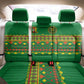 Cameroon Football Back Car Seat Cover Tribal Motifs Green Color - African Pride