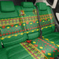 Cameroon Football Back Car Seat Cover Tribal Motifs Green Color - African Pride
