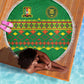 Cameroon Football Beach Blanket Tribal Motifs Green Color - African Pride