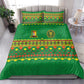 Cameroon Football Bedding Set Tribal Motifs Green Color - African Pride