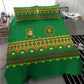 Cameroon Football Bedding Set Tribal Motifs Green Color - African Pride