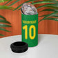 Custom Cameroon Football 4 in 1 Can Cooler Tumbler Tribal Motifs Green Color - African Pride