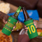 Custom Cameroon Football 4 in 1 Can Cooler Tumbler Tribal Motifs Green Color - African Pride