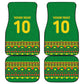 Custom Cameroon Football Car Mats Tribal Motifs Green Color - African Pride