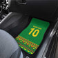 Custom Cameroon Football Car Mats Tribal Motifs Green Color - African Pride