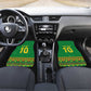 Custom Cameroon Football Car Mats Tribal Motifs Green Color - African Pride