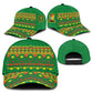 Cameroon Football Classic Cap Tribal Motifs Green Color - African Pride