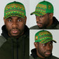 Cameroon Football Classic Cap Tribal Motifs Green Color - African Pride