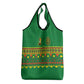 Cameroon Football Grocery Bag Tribal Motifs Green Color - African Pride
