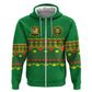Custom Cameroon Football Hoodie Tribal Motifs Green Color - African Pride