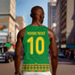 Custom Cameroon Football Men Tank Top Tribal Motifs Green Color - African Pride