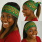 Cameroon Football Neck Gaiter Tribal Motifs Green Color - African Pride