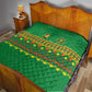 Cameroon Football Quilt Tribal Motifs Green Color - African Pride