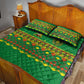 Cameroon Football Quilt Bed Set Tribal Motifs Green Color - African Pride