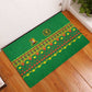 Cameroon Football Rubber Doormat Tribal Motifs Green Color - African Pride