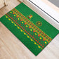 Cameroon Football Rubber Doormat Tribal Motifs Green Color - African Pride