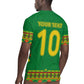 Custom Cameroon Football Rugby Jersey Tribal Motifs Green Color - African Pride