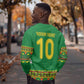 Custom Cameroon Football Sweatshirt Tribal Motifs Green Color - African Pride