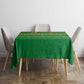 Cameroon Football Tablecloth Tribal Motifs Green Color - African Pride