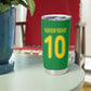 Custom Cameroon Football Tumbler Cup Tribal Motifs Green Color - African Pride