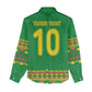 Custom Cameroon Football Women Casual Shirt Tribal Motifs Green Color - African Pride