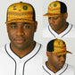 Custom Cameroon Football Baseball Net Cap Tribal Motifs Yellow Color - African Pride