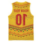 Custom Cameroon Football Basketball Jersey Tribal Motifs Yellow Color - African Pride
