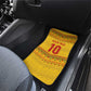 Custom Cameroon Football Car Mats Tribal Motifs Yellow Color - African Pride