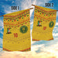 Custom Cameroon Football Garden Flag Tribal Motifs Yellow Color - African Pride
