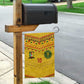 Custom Cameroon Football Garden Flag Tribal Motifs Yellow Color - African Pride