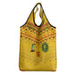 Custom Cameroon Football Grocery Bag Tribal Motifs Yellow Color - African Pride